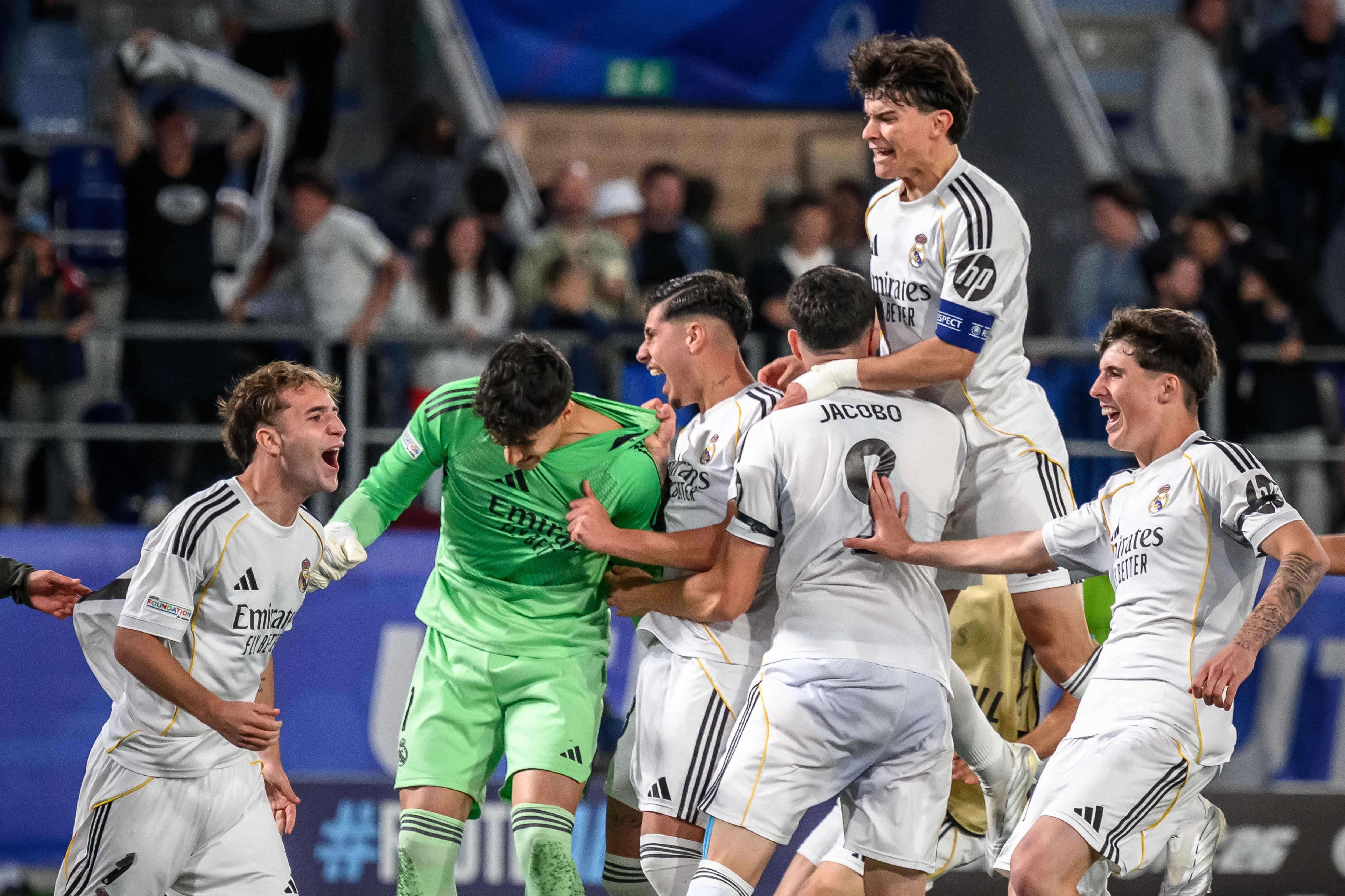 فرحة لاعبي الريال