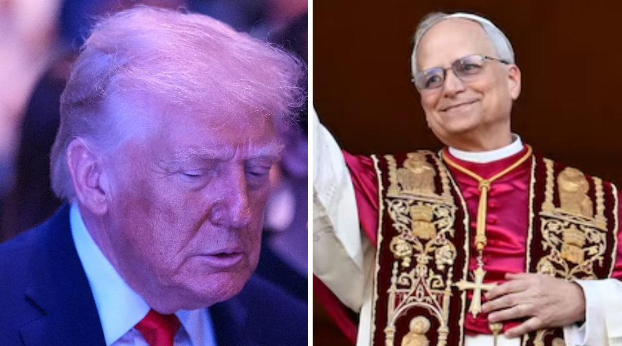 البابا ليو - ترامب