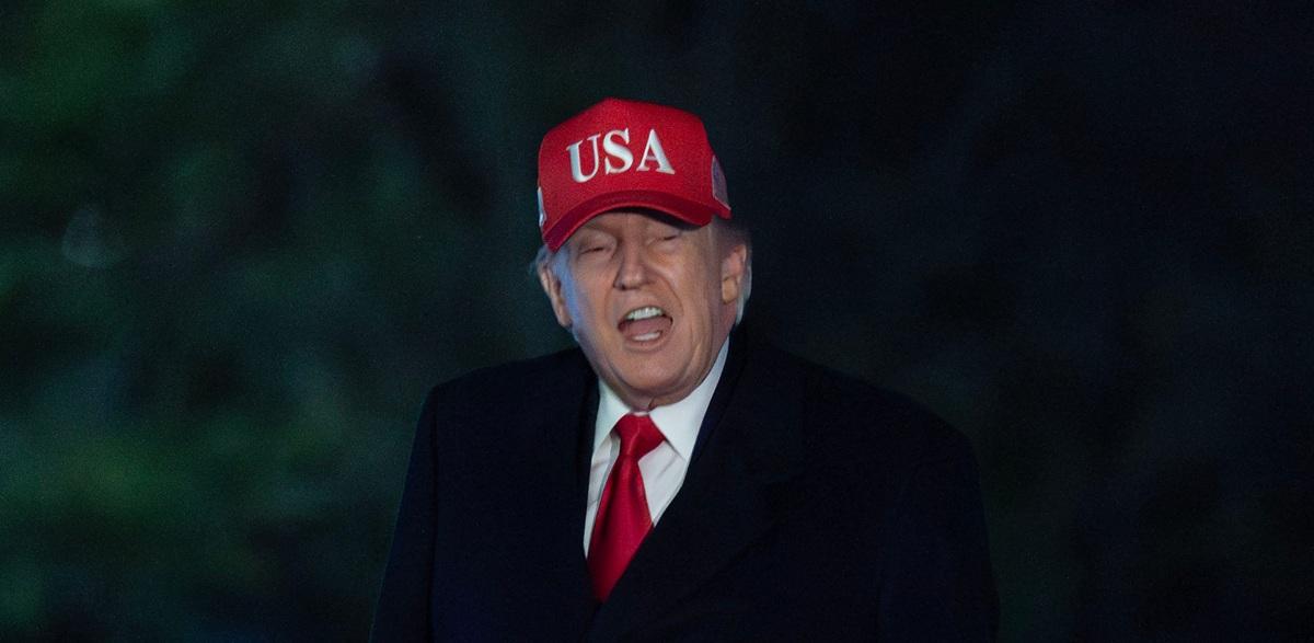 ترامب لدى عودته من ميامي