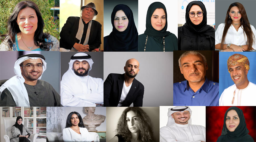 مجموعة من المثقفين في معرض الكتاب الدولي بالشارقة