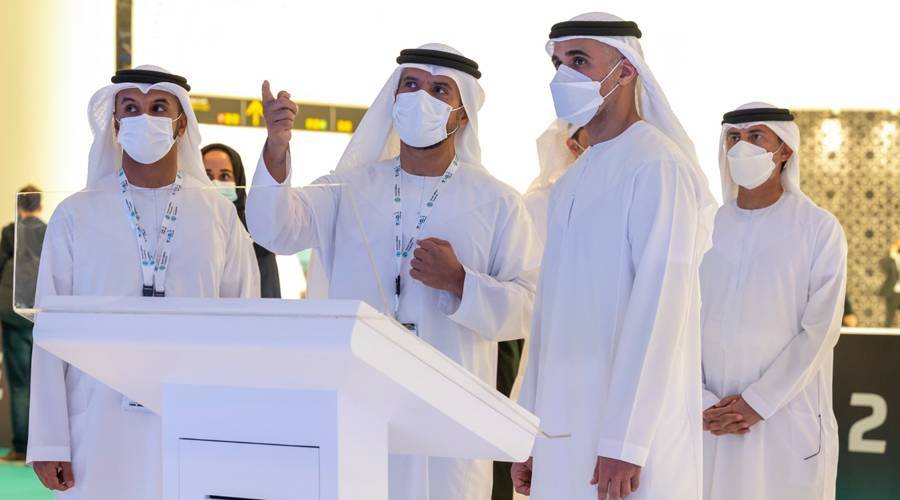 Khalid bin Mohamed bin Zayed participates in a part of the World Utilities Conference