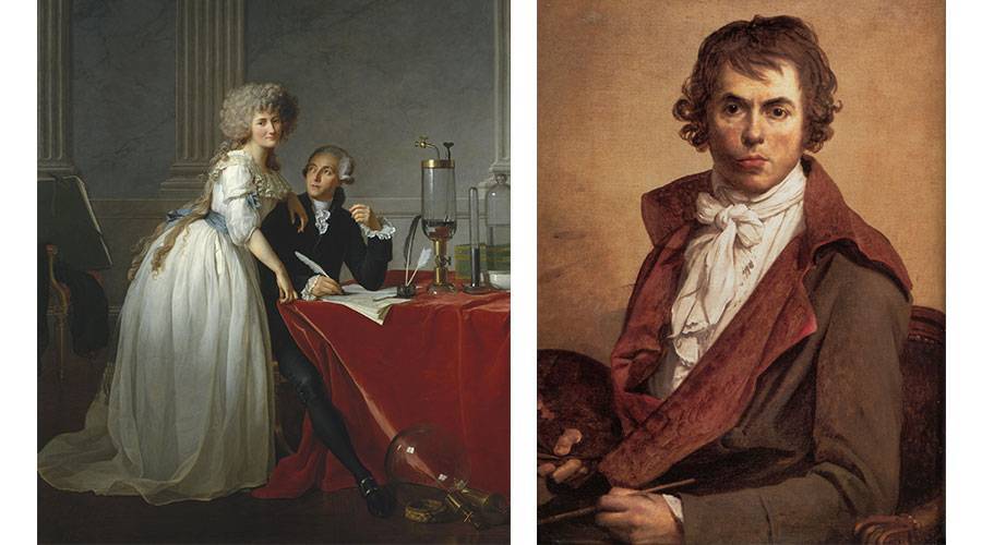 The painting «Laoisière and his wife» .. describes the history of art