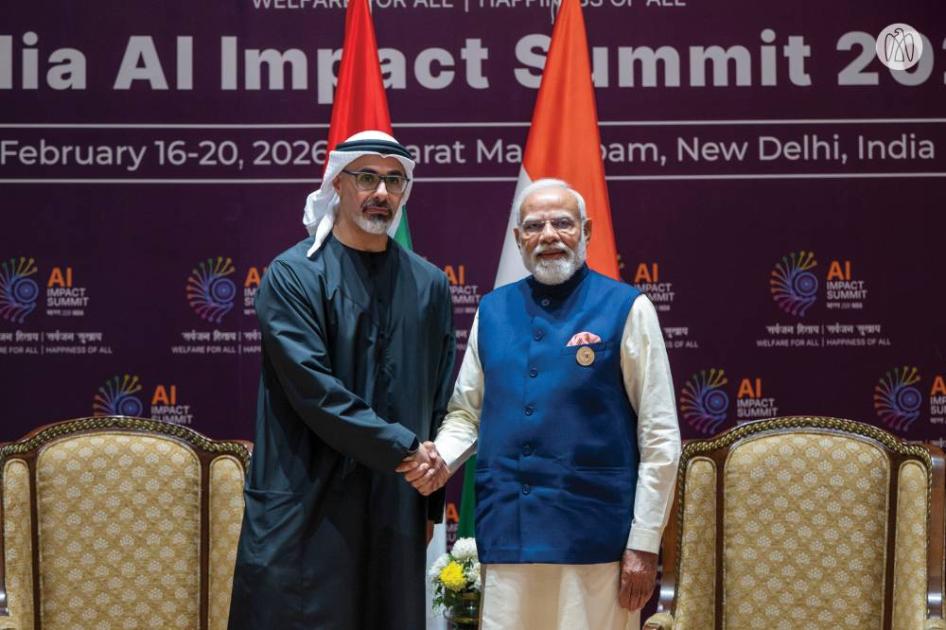خالد بن محمد بن زايد ومودي يبحثان تعزيز الشراكة الاستراتيجية في الهند
