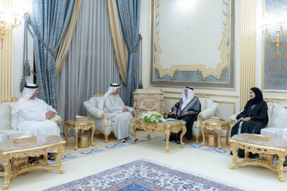 سلطان يتبادل تهاني رمضان مع رئيس وأعضاء «الوطني الاتحادي»