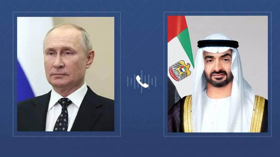 عاجل | محمد بن زايد و بوتين يبحثان هاتفياً التطورات الأمنية والعسكرية الخطرة في المنطقة #صحيفة_الخليج 