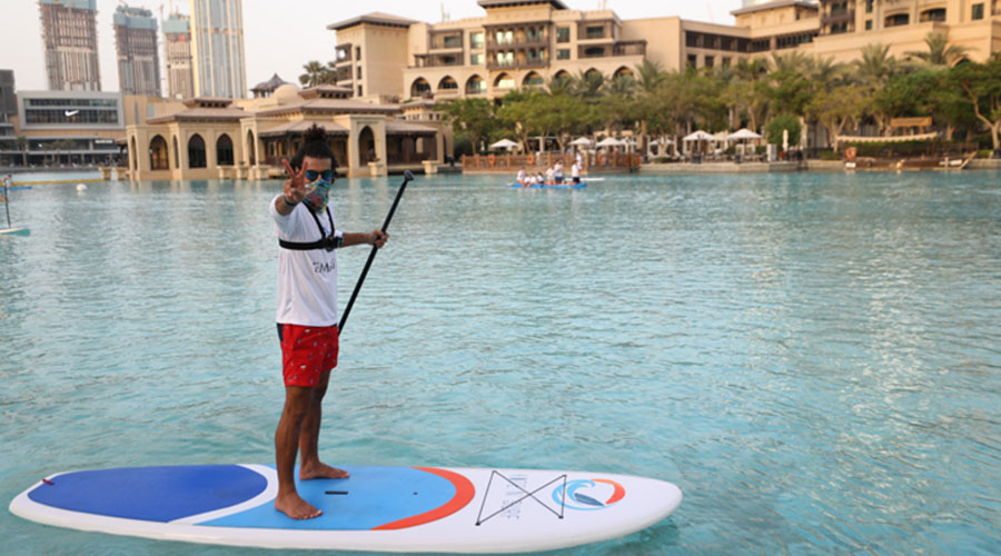 100 ألف درهم تشعل المنافسة بين المشاركين في تجديف حتا