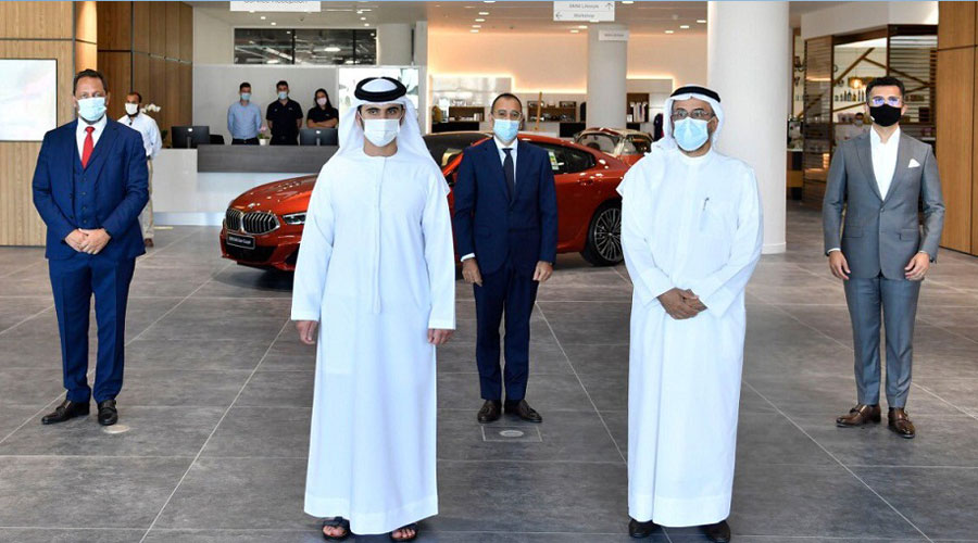 منصور بن محمد يفتتح المركز الميكانيكي للخليج العربي