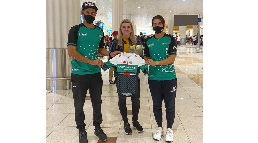 بطلة أوكرانيا تنضم لفريق شرطة دبي للدراجات الهوائية
