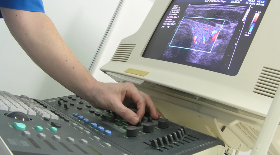 حفر بالموجات فوق الصوتية لإزالة الجلطة