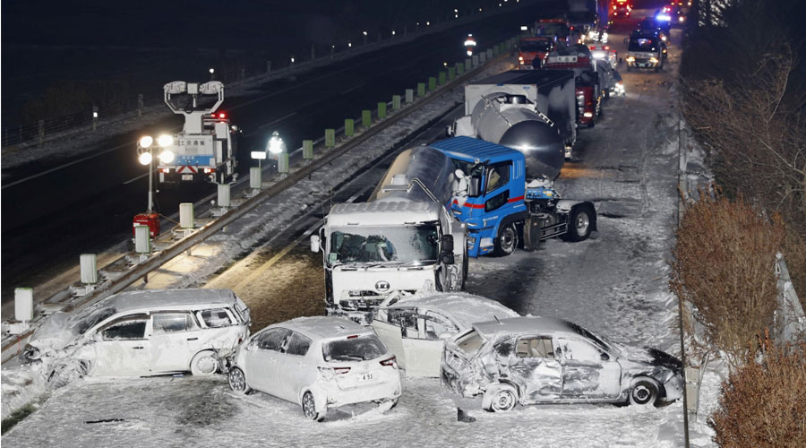 حوادث مميتة بسبب الثلوج في اليابان