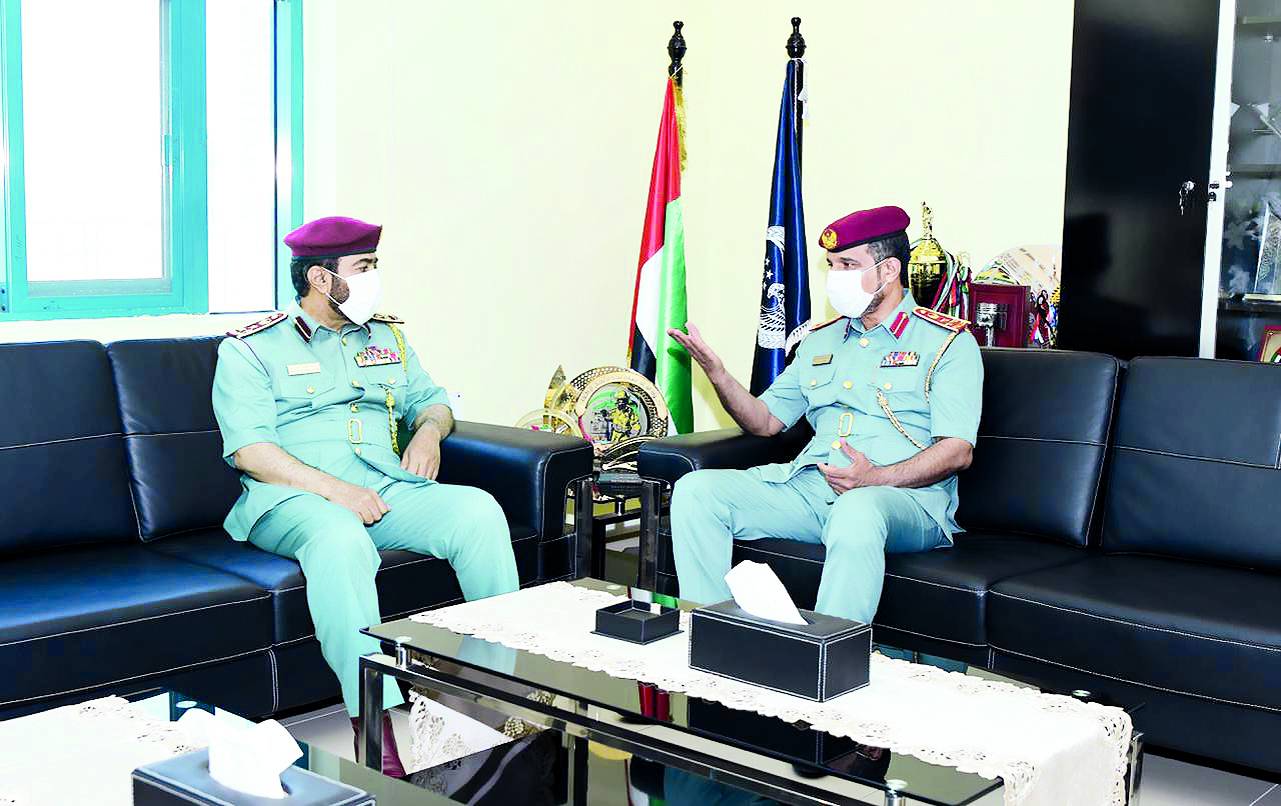 الحديدي والزعابي والحميدي خلال الاجتماع