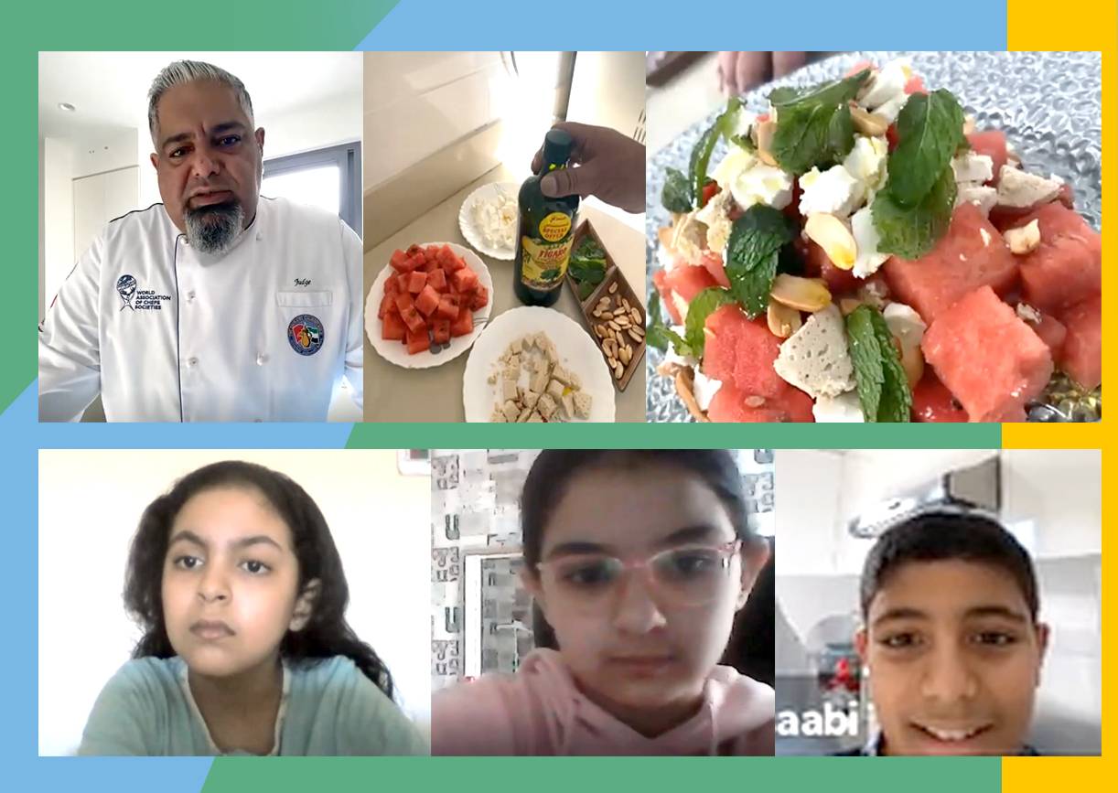 خلال ورشة طببقي الصحي مع الشيف مصبح الكعبي 