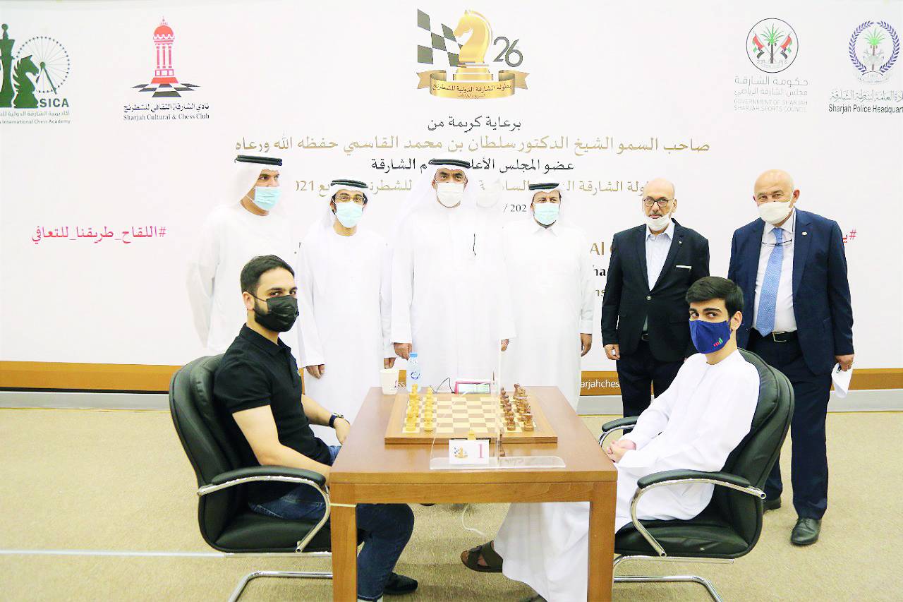 سعود المعلا والمعيني وكبار الحضور قبل إطلاق المنافسات