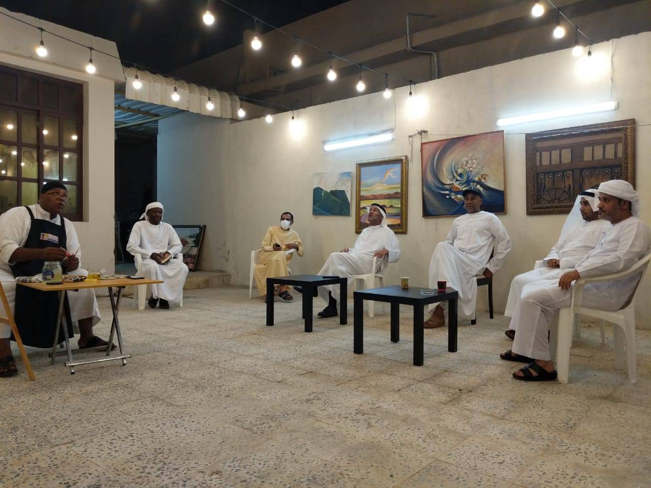 أبو عفرا خلال الورشة