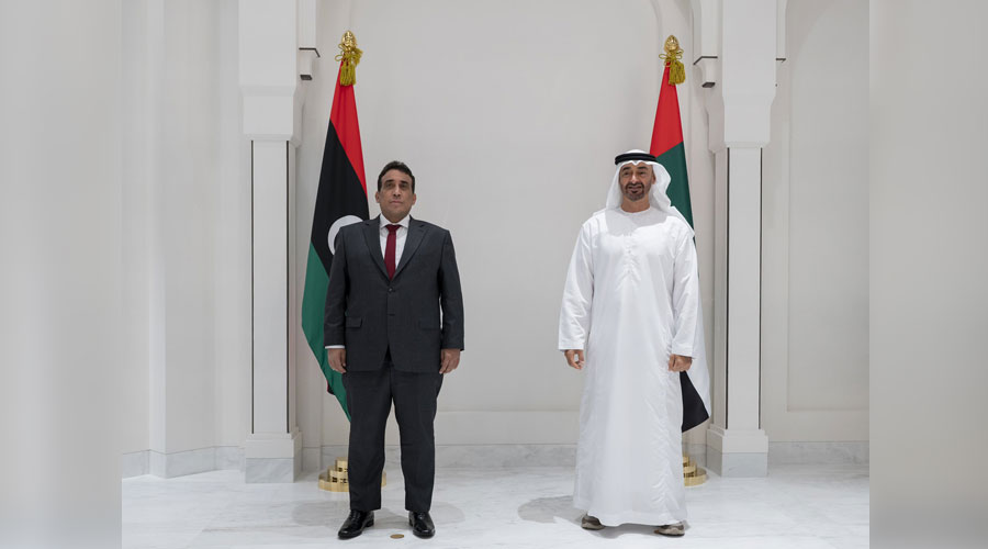 محمد بن زايد: نقف مع ليبيا لبناء عهدها الجديد
