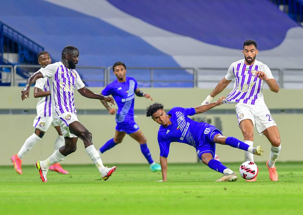 من مباراة النصر والعين