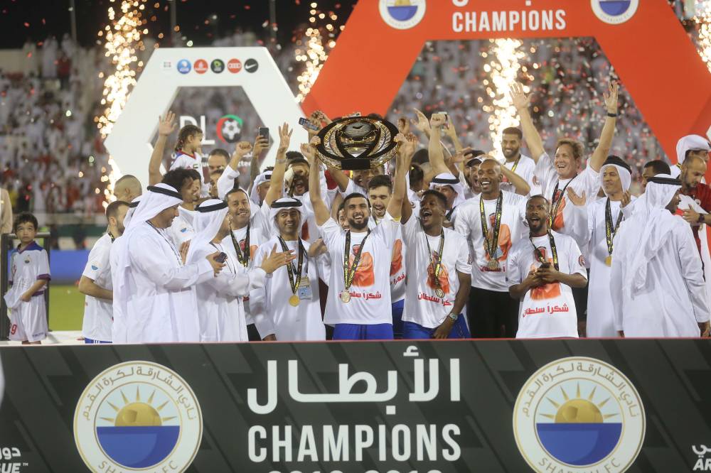 الشارقة توج بطلاً في موسم 2018-2019 بعد غياب طويل