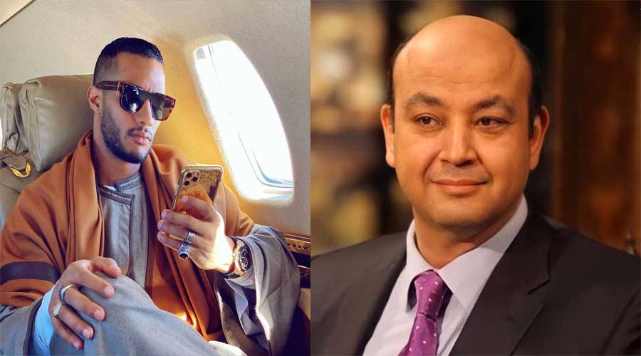 عمرو أديب ومحمد رمضان