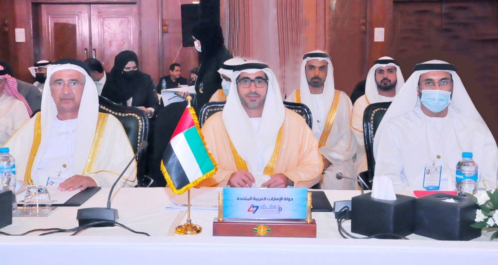 ناصر الهاملي يترأس وفد الدولة أثناء المؤتمر