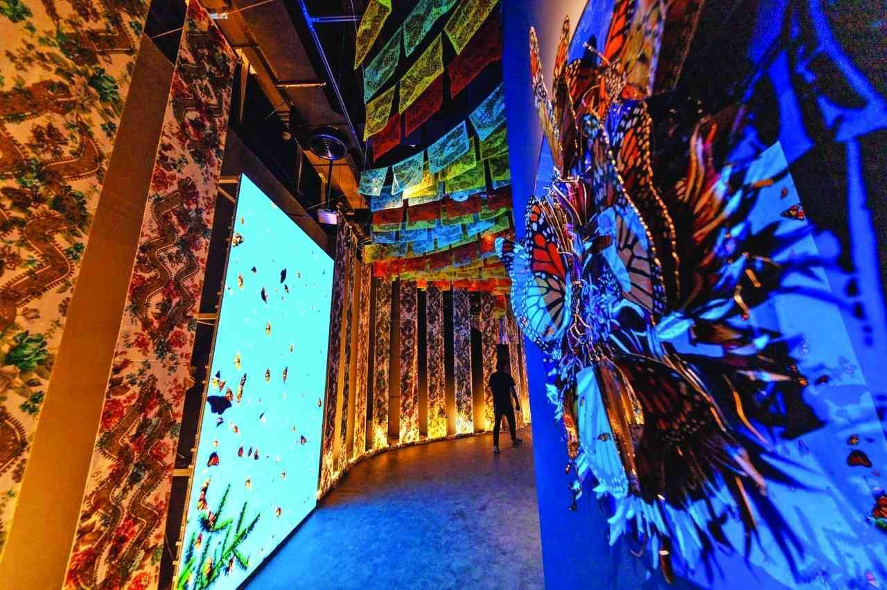 تصاميم نسائية في جناح المكسيك