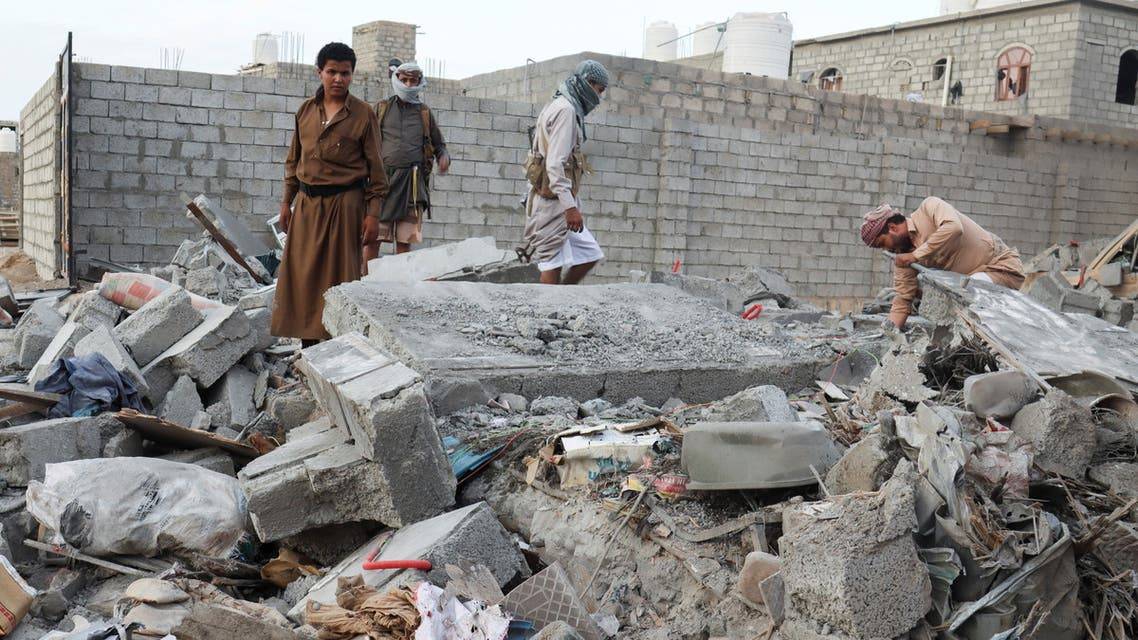 ارشيفية لاستهداف صواريخ الحوثي المناطق السكنية في مأرب