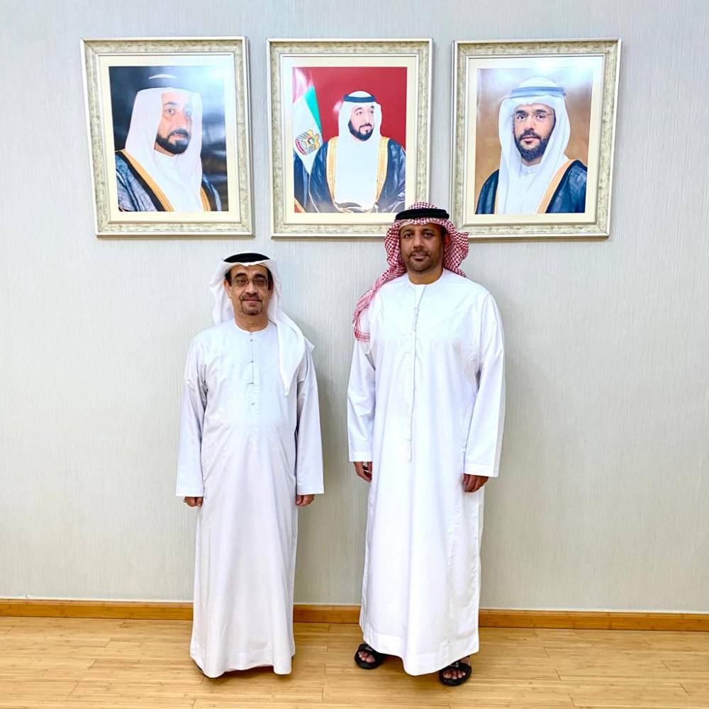 الخزامي وميرزا خلال الاستقبال