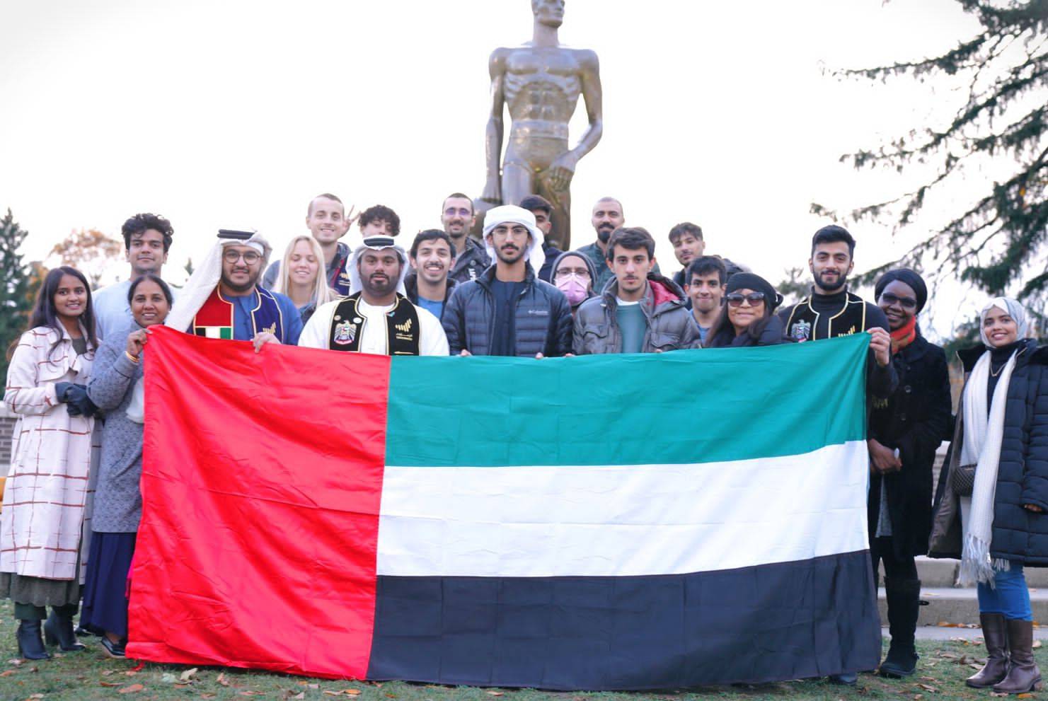 الطلبة الإماراتيون في جامعة ميشيجن الأمريكية يحتفلون باليوم الوطني