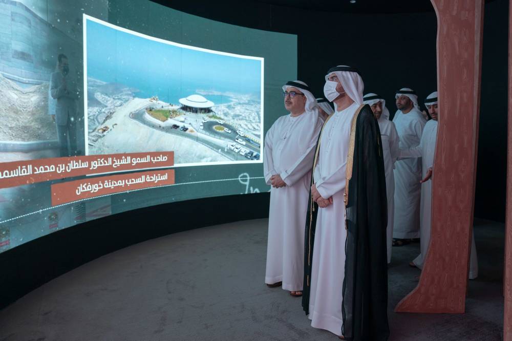 عبدالله بن سالم وعبدالعزيز بن مسلم خلال افتتاح الفعاليات