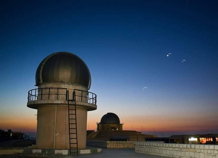 لقطة من مرصد حلوان لكواكب الزهرة والمريخ وزحل 