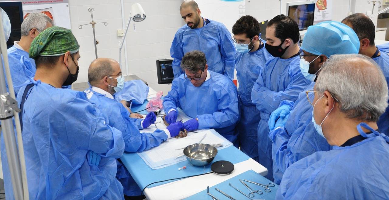  دور ة تدريبية أثناء مؤتمر جراحات اليد 