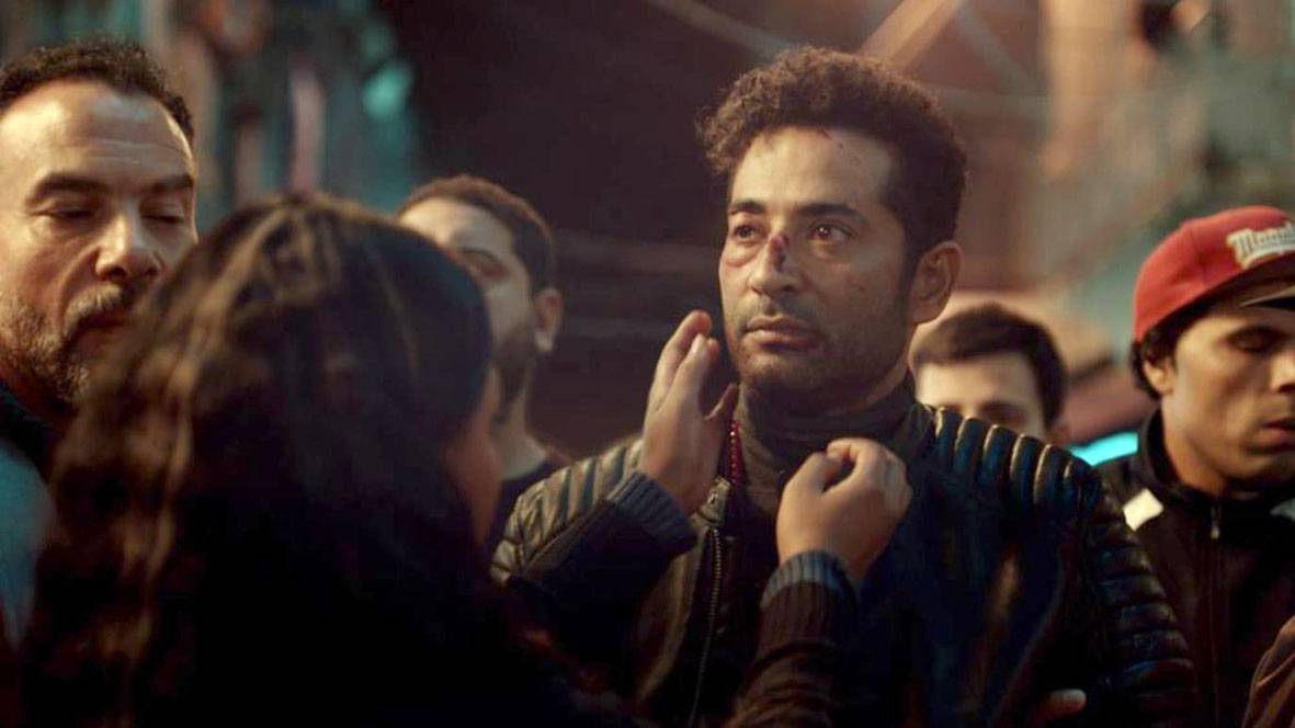 عمرو سعد في أحد مشاهد المسلسل