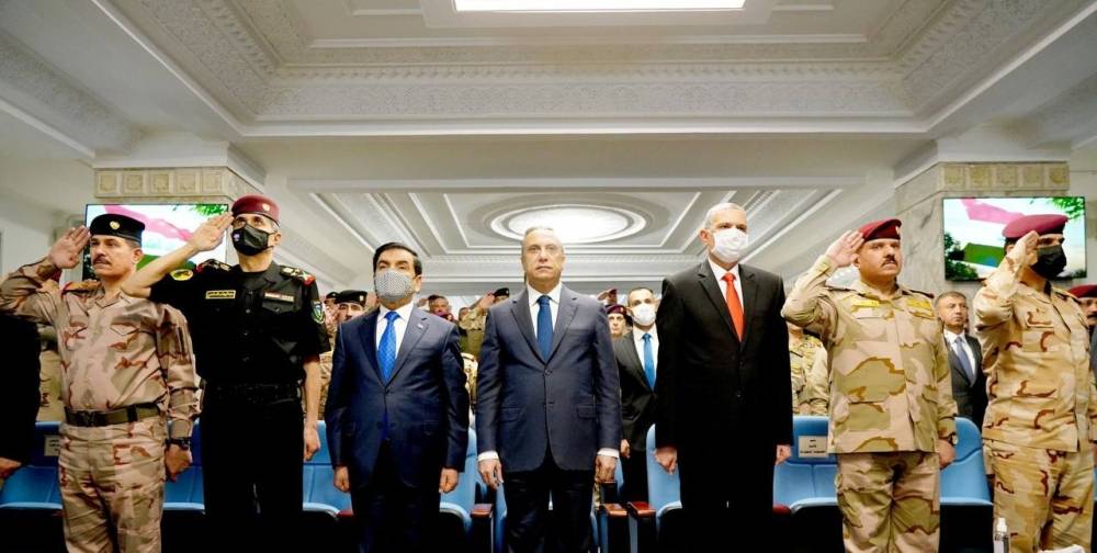  الكاظمي خلال افتتاح أعمال المؤتمر الفصلي لقيادة العمليات المشتركة (الخليج) 