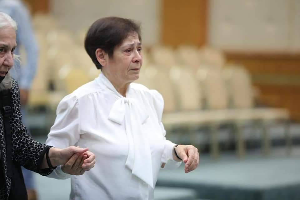  جولييت عواد في حفل التأبين
