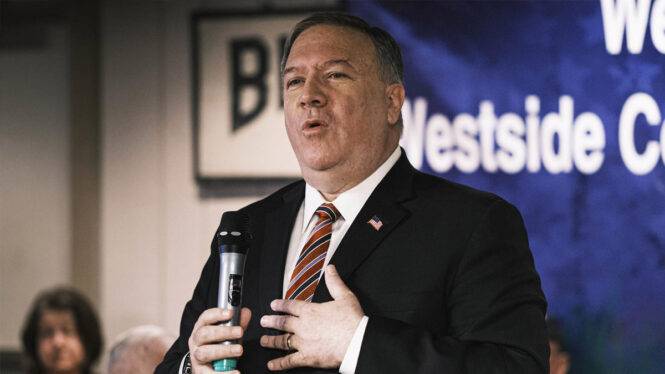 وزير الخارجية الأمريكي ورئيس المخابرات المركزية السابق مايك بومبيو 