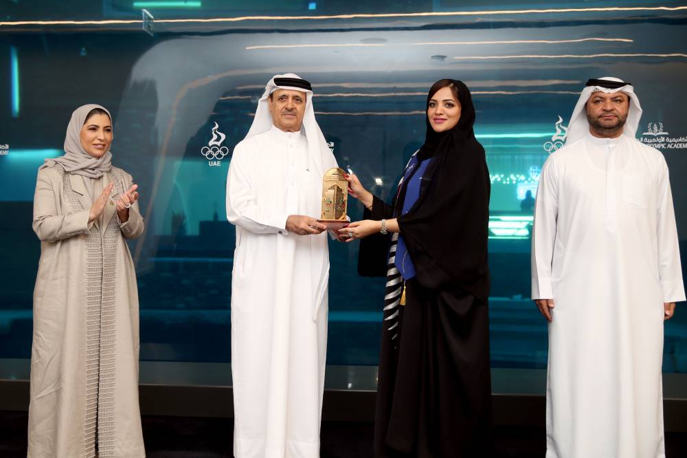 حفل تخريج الدفعة الاولي من برنامج الاكاديمية الاولمبية الوطنية ---- ديب دايف دبي تصوير: (( هيثم الخاتم ))