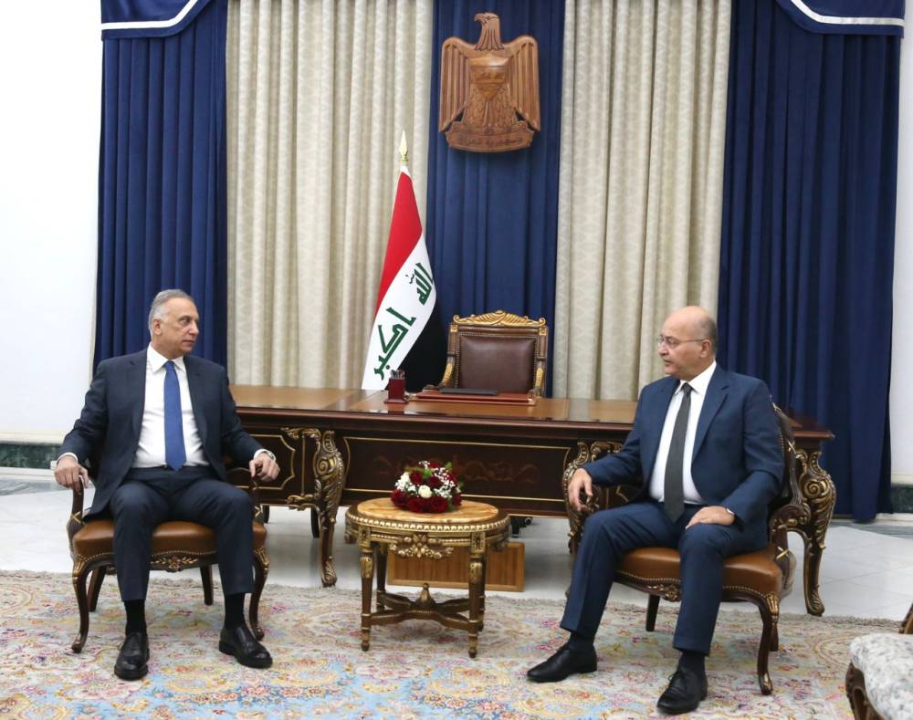 صالح والكاظمي يؤكدان ضرورة التزام التهدئة ووحدة الصف الوطني العراقي
