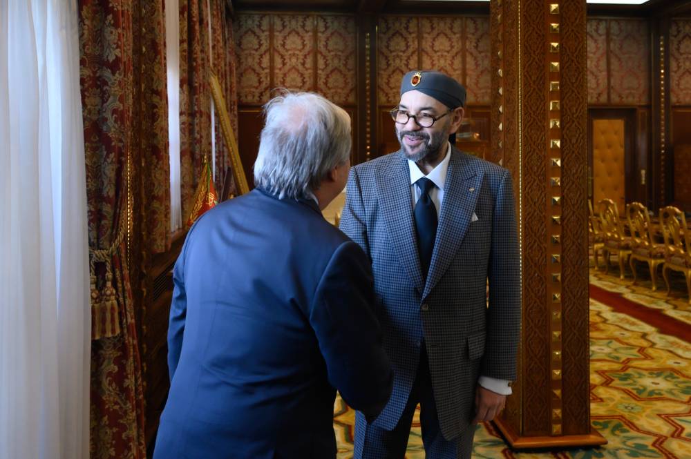 ملك المغرب يبحث وجوتيريش ملف الصحراء الغربية