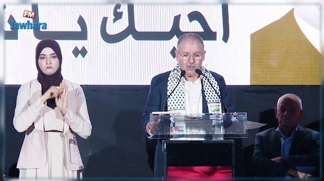 الطبوبي يخاطب حشداً من أنصاره في الذكرى ال70 لاستشهاد الزعيم العمالي فرحات حشاد 