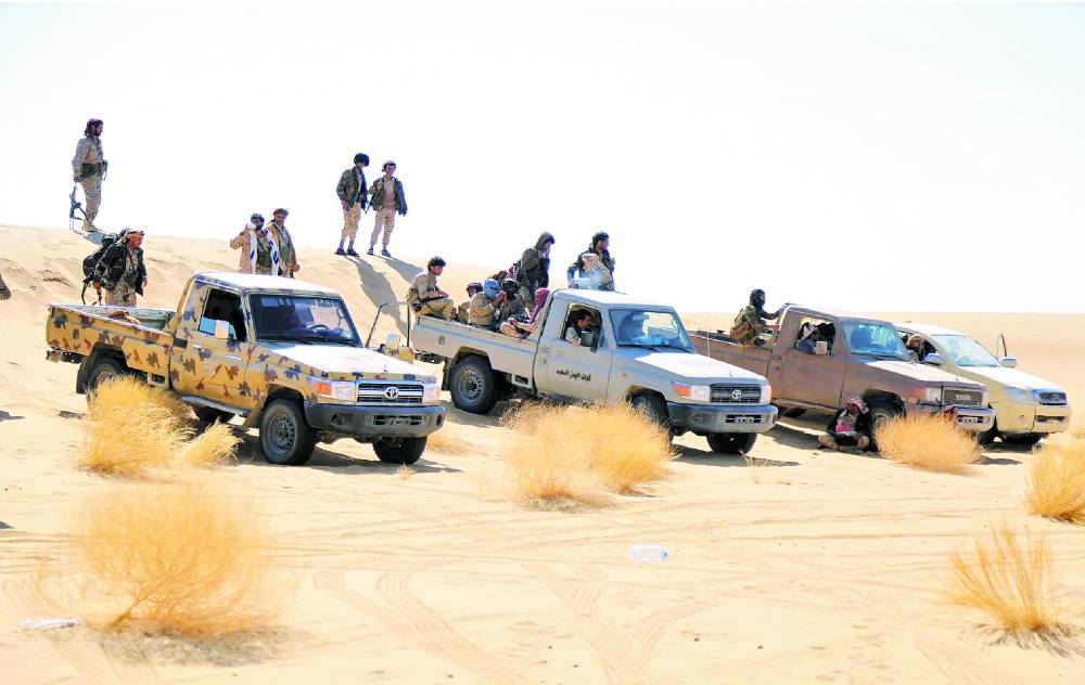 وحدة عسكرية تابعة للجيش الوطني في اليمن