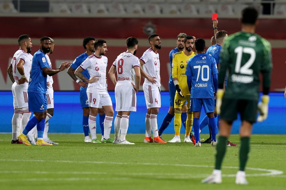 الشارقة والنصر دوري ادنوك للمحترفين تصوير يوسف الامير