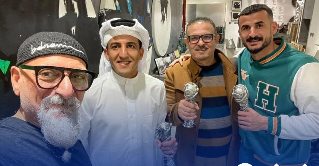 البحراني مع أيمن حسين وأمجد عطوان وكريم جعفر