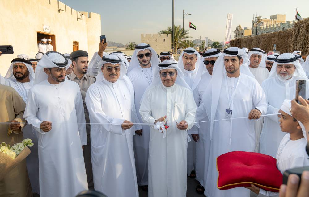سعيد بن صقر بن سلطان القاسمي يطلق فعاليات أيام الشارقة التراثية في دبا الحصن