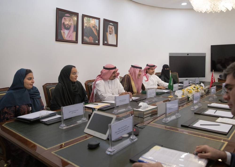 جانب من المباحثات السعودية التركية في الرياض (واس)