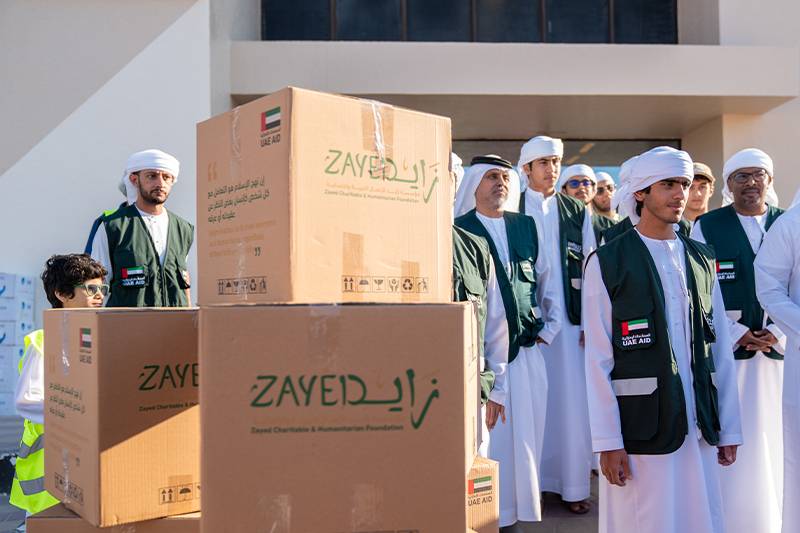 «زايد الإنسانية» تنهي توزيع «المير» و«إفطار الصائم» داخلياً وخارجياً