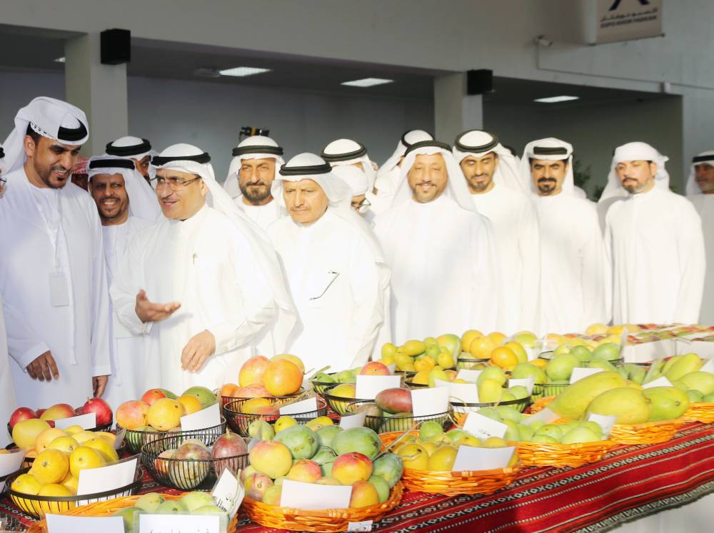 سعيد القاسمي والحضور يجولون في منصات  المهرجان 