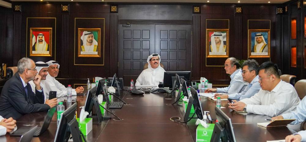 لقاء سعيد الطاير ووفد شركة «صن غرو»