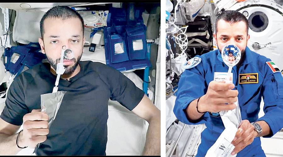 خاصية «توتر السطوح» يستخدمها النيادي للوضوء - شرب الماء من عبوة بواسطة أنبوب