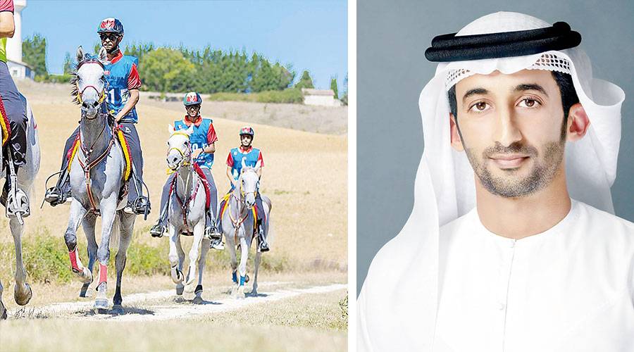 راشد بن دلموك - فرسان الإمارات في آخر تدريب قبل انطلاق المنافسات 