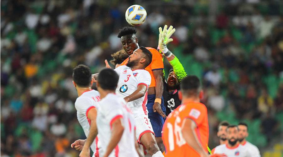  من مباراة فريقي الكهرباء العراقي والكويت الكويتي 