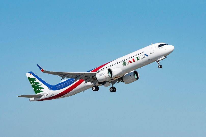 إحدى الطائرات التباعة لطيران الشرق الأوسط اللبنانية 